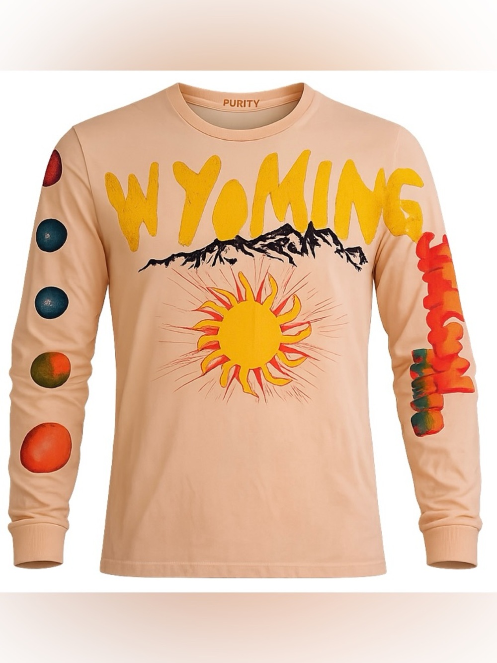 Kanye West Wyoming Jackson Hole Long Sleeve Tee Purity USA Made Graphic Shirt
